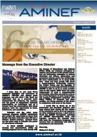 Inside Message from the Executive Director