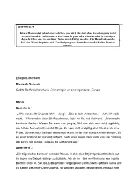 Manuskript: Die Noble Nomadin