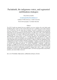 Pachakutik, the Indigenous Voters, and Segmented Mobilisation
