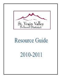 Resource Guide 10-11
