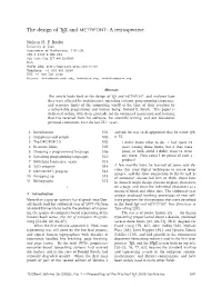 The Design of TEX and METAFONT: a Retrospective