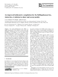 An Improved Bathymetry Compilation for the Bellingshausen Sea, Antarctica, to Inform Ice-Sheet and Ocean Models