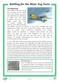 Battling for the Skies: Key Facts