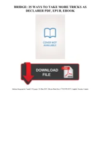 Bridge: 25 Ways to Take More Tricks As Declarer Kindle