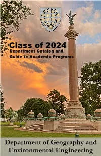 Class of 2024 Department Catalog And