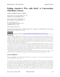 Ending America's War with Itself: a Conversation with Henry Giroux