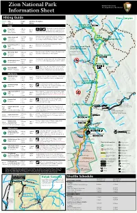 Fall 2019 Information Sheet
