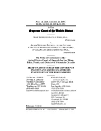 Brief Amici Curiae of the Center for Inquiry, and American Atheists Filed