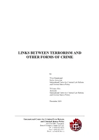 Links Between Terrorism and Other Forms of Crime