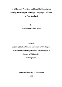 Multilingual Practices and Identity Negotiation Among Multilingual Heritage Language Learners in New Zealand
