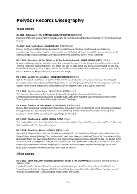 Polydor Records Discography 3000 Series
