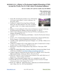 REFERENCES: a History of Professional Applied Kinesiology (PAK) Around the World, Part II: PAK’S Inter-Professional Influence