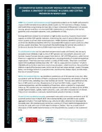 Zambia: a Snapshot of Coverage in Lusaka and Central Provinces in March 2020
