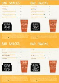Bar Snacks Bar Snacks Bar Snacks Bar
