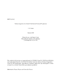 Nuclear Diagnostics for Inertial Confinement Fusion (ICF) Plasmas
