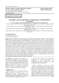 Pregabalin Versus Gabapentin in the Management of Painful Diabetic Neuropathy Dr