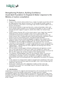 Probation Consultation Response