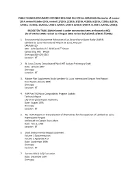 Revised As of January 2014; Revised October 2015; Revised 12/20
