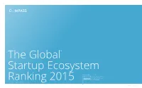 The Global Startup Ecosystem Ranking 2015