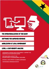 The Operationalization of the Dlrev Software for Improved Revenue Mobilization at Local Government Level: a Cost-Benefit Analysis