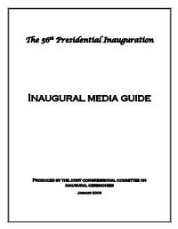 2009 Inaugural Media Guide