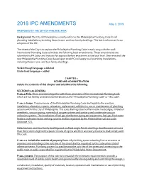 2018 IPC AMENDMENTS May 3, 2019