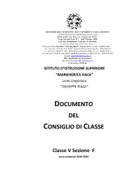Documento Del Consiglio Di Classe
