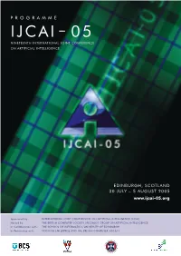 IJCAI-05 Programme