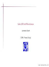 Lattice QCD with Wilson Fermions