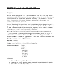 LESSON PLAN #2: Creating the Driftless: a Study in Glacial Movement