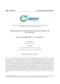 Mucilage Problem in the Semi-Enclosed Seas: Recent Outbreak in the Sea of Marmara