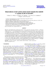 Observations of the Lyman Series Forest Towards the Redshift 7.1 Quasar ULAS J1120+0641 R