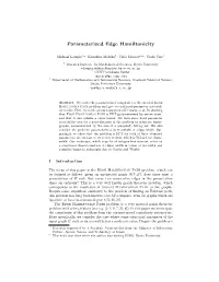 Parameterized Edge Hamiltonicity