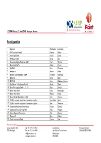 Participant List