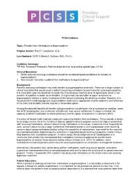 PCSS Guidance: Transfer from Methadone to Buprenorphine