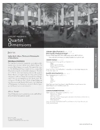 Quartet Dimensions