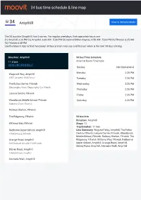 34 Bus Time Schedule & Line Route