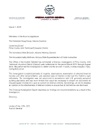 Report Describes Our Findings and Recommendations As a Result of This Investigation