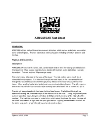 ATMOSFEAR Fact Sheet
