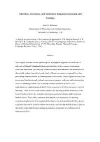 Attention Awareness and Noticing Revised JW