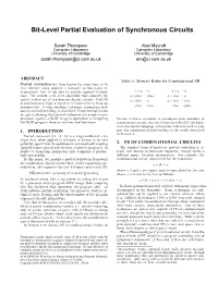 Bit-Level Partial Evaluation of Synchronous Circuits