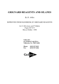 Grignard Reagents and Silanes