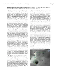 Multi-Lunar Day Polar Missions with a Solar-Only Rover. A. Colaprete1, R