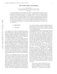 The Casimir Effect: Some Aspects