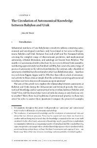 The Circulation of Astronomical Knowledge Between Babylon and Uruk