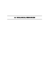 4.3 Biological Resources