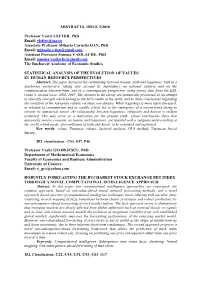 ABSTRACTS, ISSUE 3/2010 Professor Viorel LEFTER, Phd Email