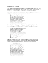 Assignment: to Be Or Not to Be