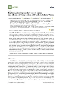 Exploring the Typicality, Sensory Space, and Chemical Composition of Swedish Solaris Wines