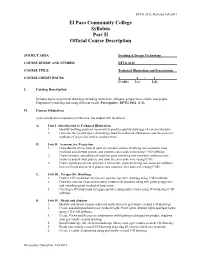 Instructions for Revising All Course Syllabi